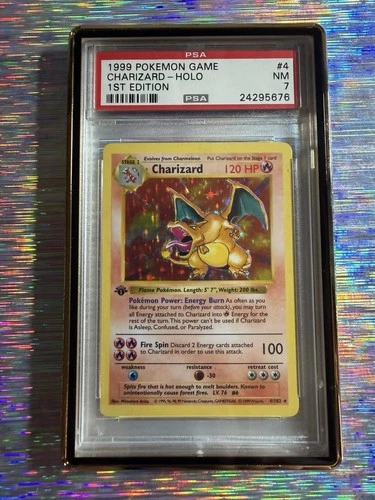 Charizard 1999 Pokemon Holo 1st Edition #4 PSA 7 🔥📈🔥