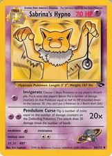 Sabrina's Hypno 56/132 Uncommon Gym Challenge Pokemon Unlimited Lightly Played on eBay