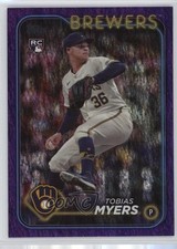 2024 Topps Update Purple Holo Foilboard 4/799 Tobias Myers #US299 05k6