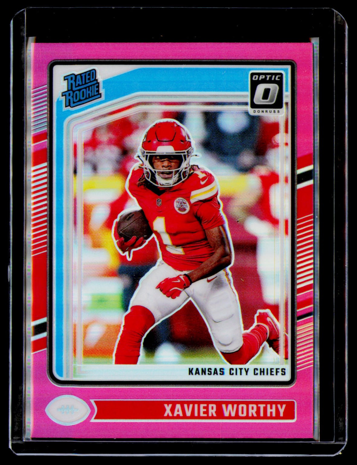 2024 Donruss Optic #300 Xavier Worthy Pink