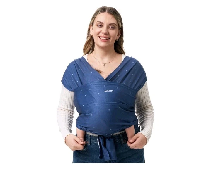 Momcozy Size Adjustable Baby Wrap, Lumbar Support, Cielo Estrellado, XXS-XXL