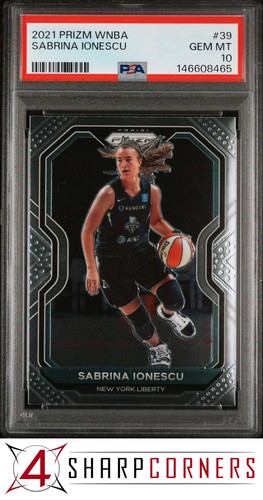 2021 PANINI PRIZM WNBA #39 SABRINA IONESCU POP 6 PSA 10