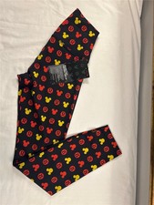 Disney x LULULEMON Wunder Train High-Rise Athletic Tights 25" Size 4 Black Red