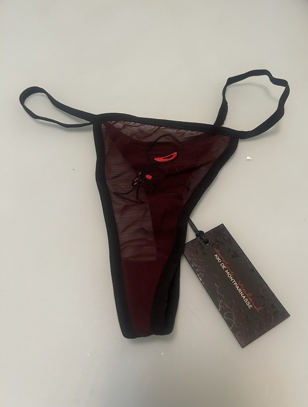 KIKI DE MONTPARNASSE CAROLINE VREELAND THONG SIZE XS