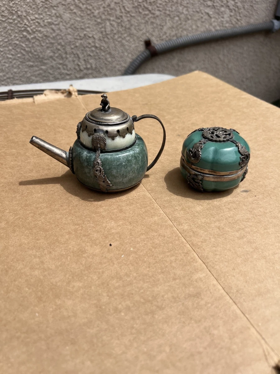 古董原始玉石古董中国香炉| eBay