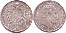 Deutschland 20 Mark  1987 in Silber NP1873