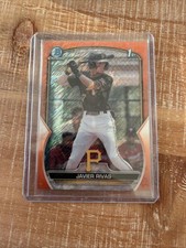 23 Bowman Chrome Javier Rivas Orange Shimmer  Refractor  /25 CPA-JRS Pirates 