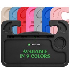 lebogner Steering Wheel Tray, Car Food Trays for Eating with iPad Tablet Slot...