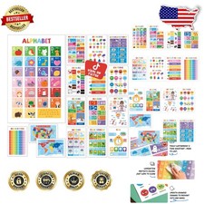 16 Laminated Educational Posters - Toddler to 5th Grade Learning Charts