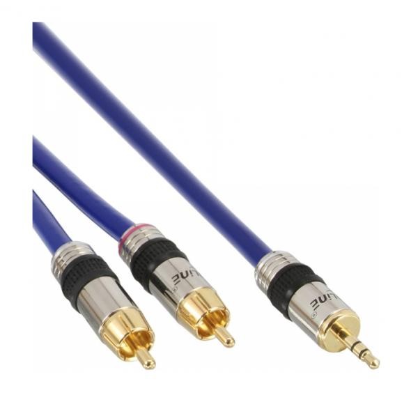 Cavo Audio Sonero Premium 5m - Jack 3.5mm A 2 RCA Con Contatti Dorati Adattatore Jack 3.5mm RCA - 10