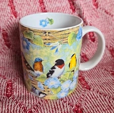 Lang And Wise "Morning Glories" Collector Mug Coffee SBB #23 2003 Birds