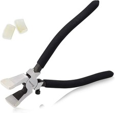 Professional Glass Running Pliers with Curved Jaws - Stained Glass Tool, Mosaics