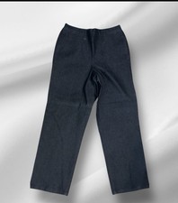 Alfred Dunner Women's Classic Fit Pants Size 8 Black Pull On Elastic Back Waist