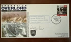 Signed WW2 Pegasus Bridge British Para Wally Parr Ox & Bucks First Day Cover