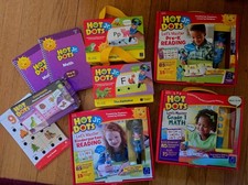 Lot of Hot Dots Jr. Hot Dots - Working Pens Booklets Flash Cards - VG