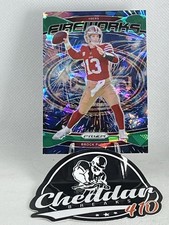 2024 Prizm Brock Purdy Fireworks Green Ice #2 49ers