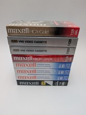 New Blank VHS Tapes Lot Of 8 Sealed Brand New Maxell