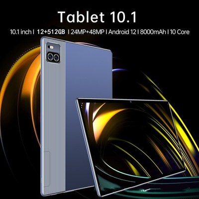 Sprachanruf HD Smart Game Tablet GOLD 512GB 5G Bluetooth Konnektivität 10,1 Zoll