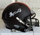 Cleveland Browns HAROLD FANNIN JR Signed Riddell Mini Helmet PRIMETIME cert!