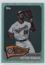 2023 Topps Archives 1965 Topps Aqua Sparkle Foil 39/75 Victor Robles #107 10a4
