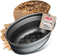 Zenker Brotform Oval Black Metallic, Brotbackform Mit Keramisch VerstäRkt Antiha