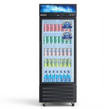 29'' Commercial Refrigerator with 4 Shelves LED Top Panel 23.3 cu.ft