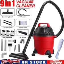 1500W Vacuum Cleaner Wet and Dry Bagless 15L Cylinder Powerful Compact Cleaning