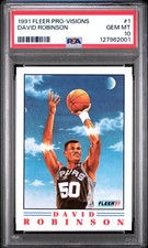 1991 FLEER PRO-VISIONS #1 DAVID ROBINSON PSA 10
