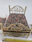 Town Square Miniatures Scroll Brassbed D5311 Vintage Dollhouse Double Bed 1:12 — photo 4