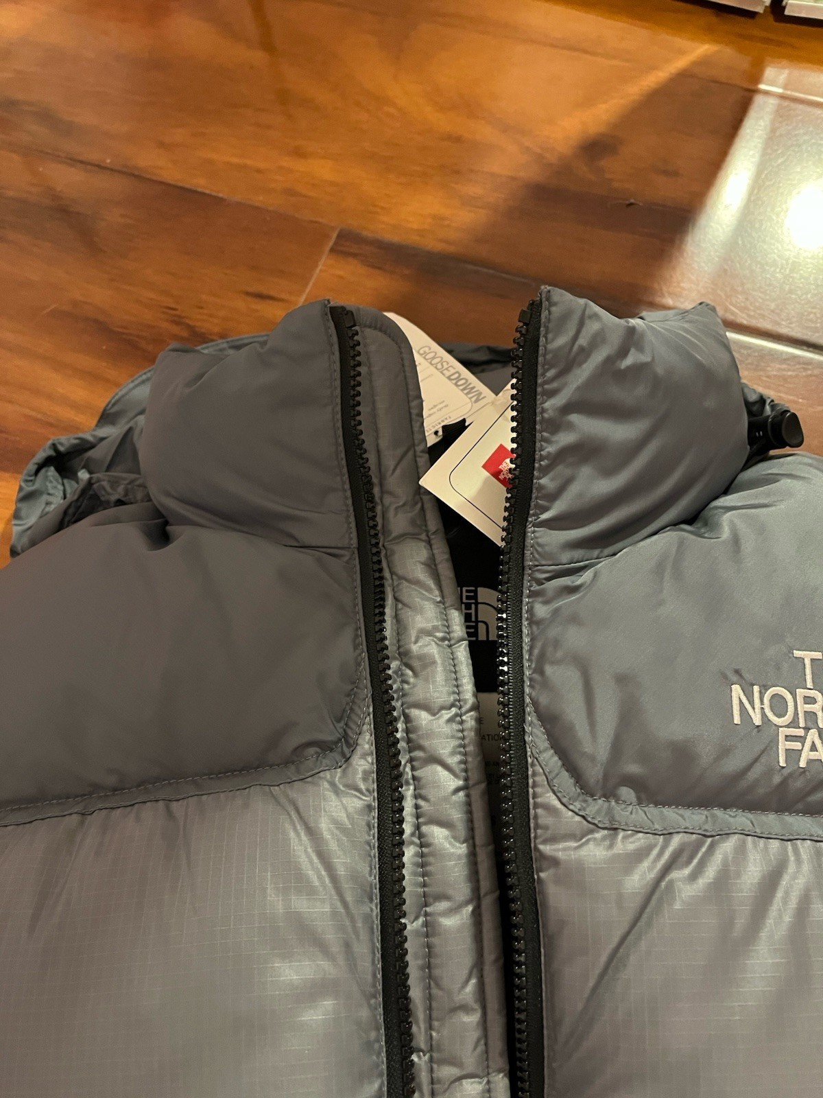 North Face Men’s Nuptse 700 Vest-Small-Gray NWT-Special Corporate Pepsi Ed. RARE image 10