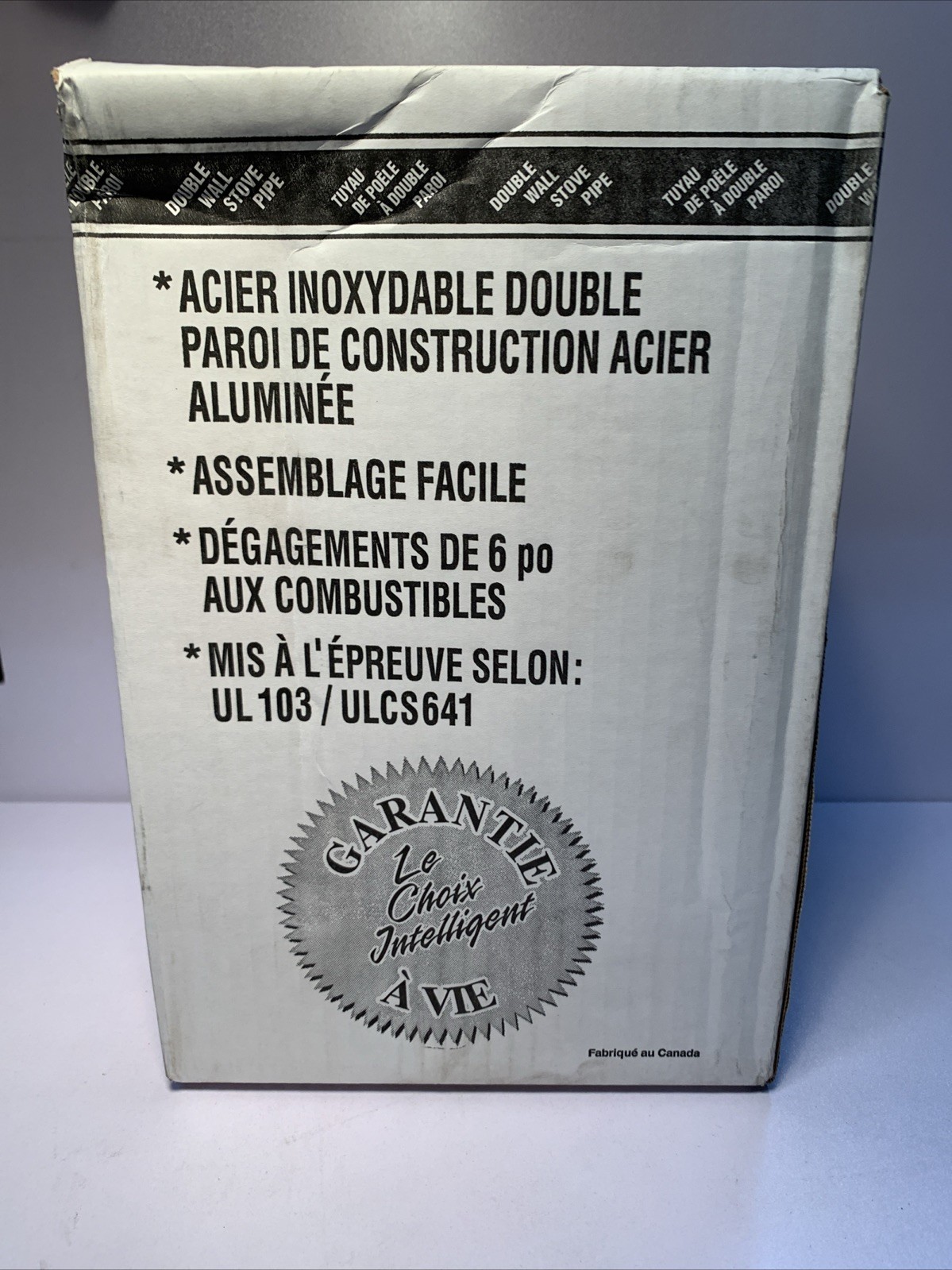 STOVE PIPE 6"X 11-18" Adjustable Length
