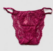 Victoria's Secret String Bikini Panty Dream Angels Pink Adjustable Lace S L XL