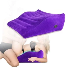 hawtail Curved Sex Pillow Sex Toy Sex Furniture Inflatable Velvety Sex Cushio...