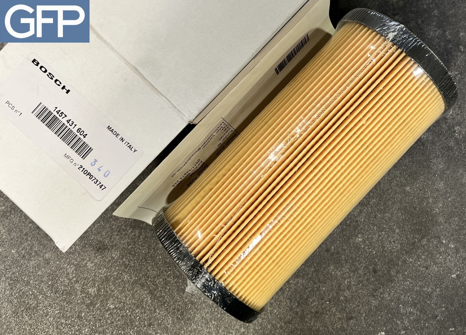 Filter element 61.180/1 P10-G00-5-M - Bosch 1 457 431 604 / 1007072B