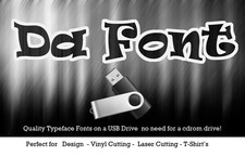 fonts usb drive with over 80K worth of fonts. use for design cut print