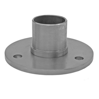 Edelstahl Bodenanker V2A Geländer Pfosten Träger Bodenhalter Rohr  Ø42,4mm PT30