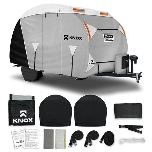 R-Pod Travel Trailer Storage Cover RV Accessory Fits up to 13' 7", Grey