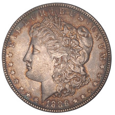 1886 P Morgan Silver Dollar Coin – 100% Authentic – U.S. Mint Philadelphia