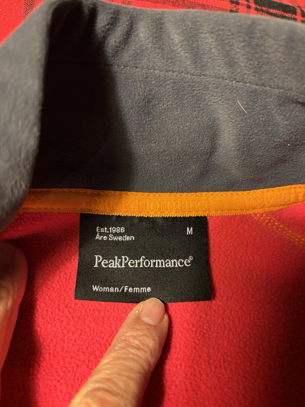 Peak Performance Jacket Medium Orange Pink Hayden… - image 3