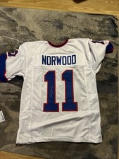 Scott Norwood SIGNED AUTOGRAPHED Buffalo Bills Jersey Kicker Super Bowl ACOA COA