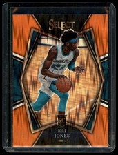 2021-22 Panini Select #183 Kai Jones Orange Flash Prizms