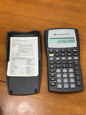 Texas Instruments BA II Plus Business Analyst Calculator  new installed battery