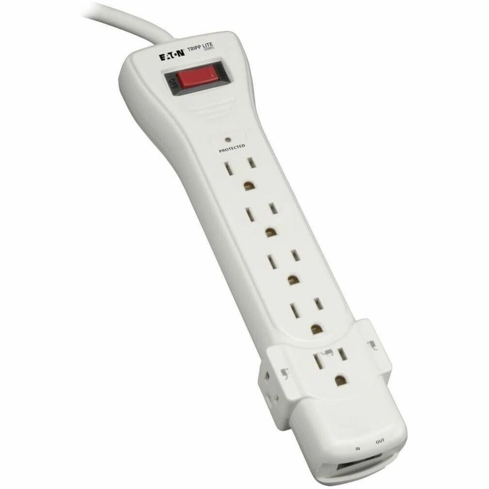 Tripp Lite Surge Protector Power Strip 120V 7 Outlet RJ11 12' Cord 1080 Joules - Image 2 of 4