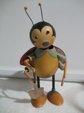 Vintage Mixed Material Lady Bug Bobble Head: ...