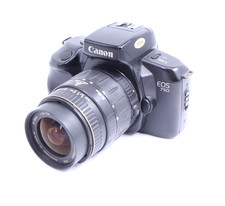 Canon EOS 750 film camera Quantaray AF 28-90mm MC Zoom Lens SLR Works EOS750