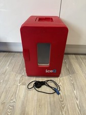 Ice Q Red Portable Mini Fridge 15 Litre with Hot and Cold Setting and Cable