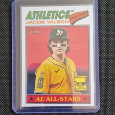 Topps 2026 Heritage Jacob Wilson #17 AL All-Stars Rookie Athletics