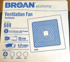 New Broan 688 Ventilation Fan