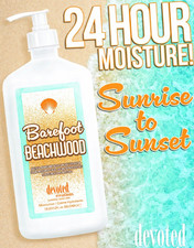 Devoted Creations Barefoot Beachwood Moisturizer Daily Body Lotion Tan Extender