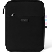 Sooez Zipper Binder Bag 1 Inch Binders 3 Ring O-Ring 5-Tab Dividers Expanding